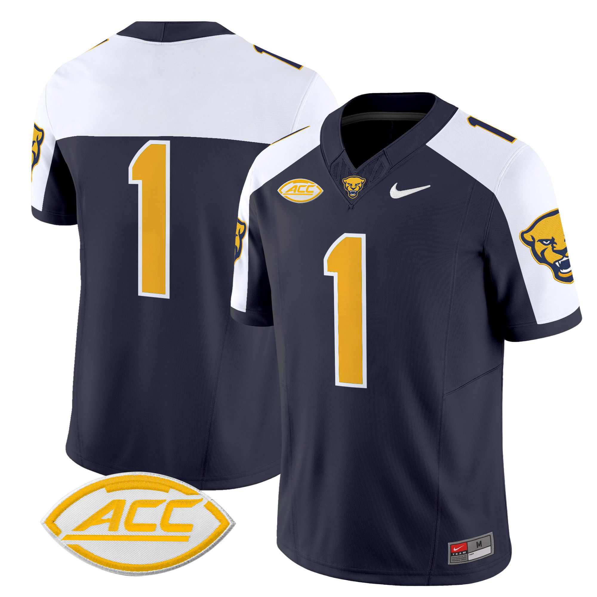 Men Pittsburgh Panthers #1 No Name Black Nike 2024 Vapor Limited NCAA Jersey->more ncaa teams->NCAA Jersey
